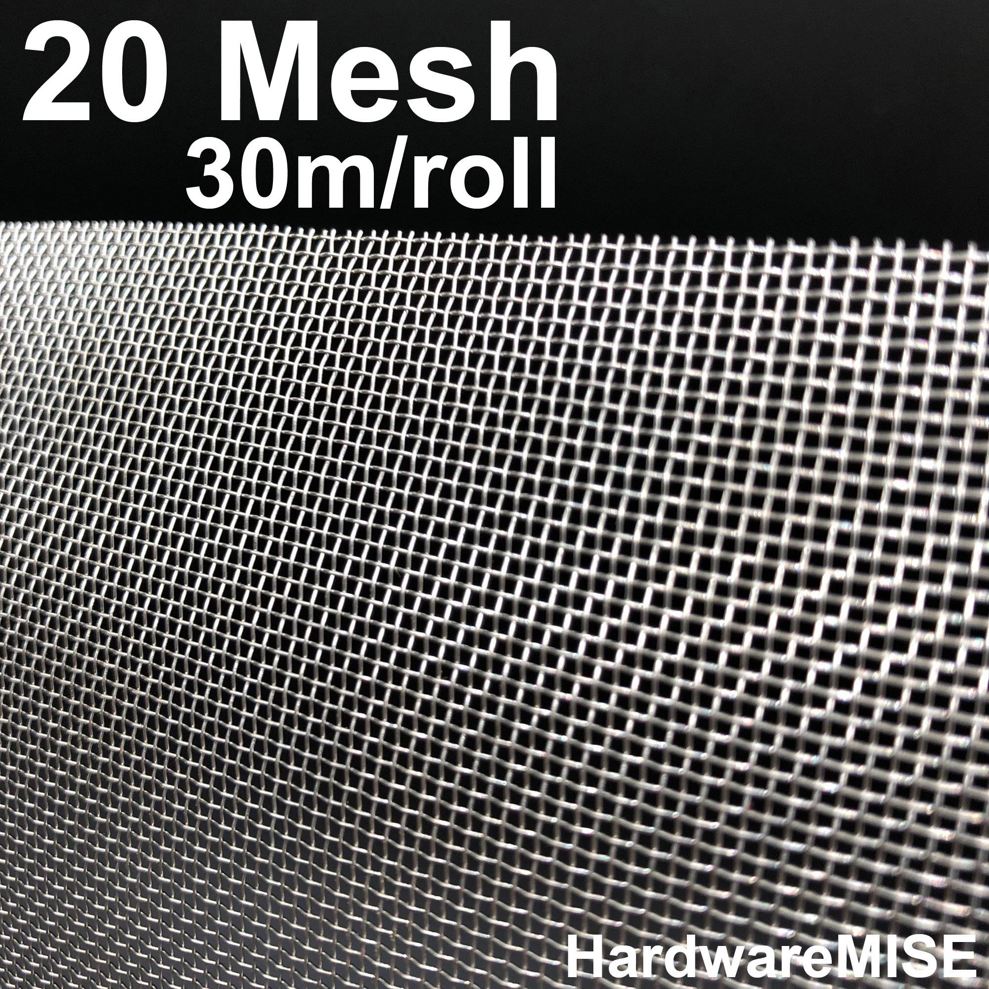 Stainless Steel Wire Mesh SS 304 Mosquito Netting 20 mesh 1.2m x 30m